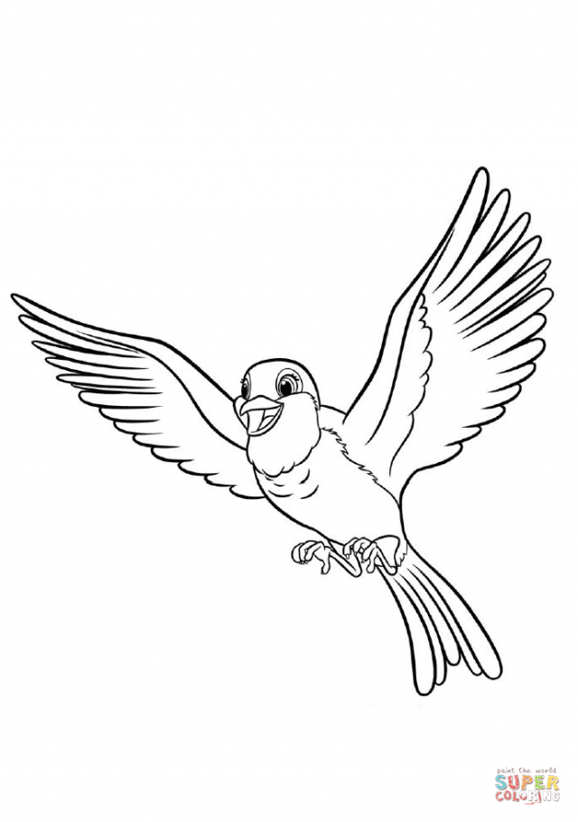 Рисунки карандашом поэтапно птица в полете